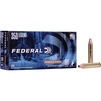 Federal Power-Shok Rifle Ammo, 350 Legend, 180 gr., SP 20 rd.