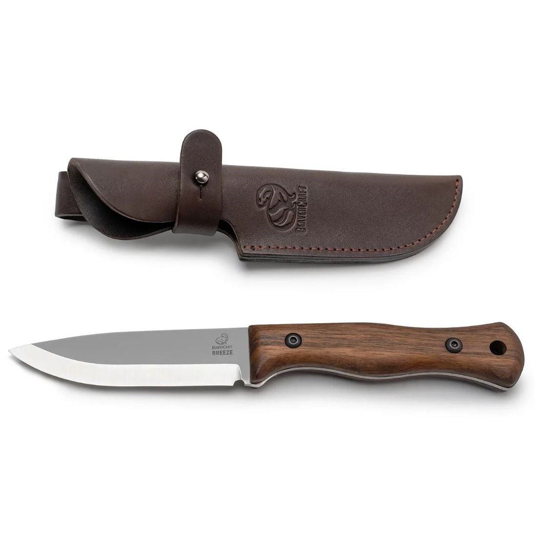 BeaverCraft Bushcraft Knife with Walnut Handle - Breeze BSH6