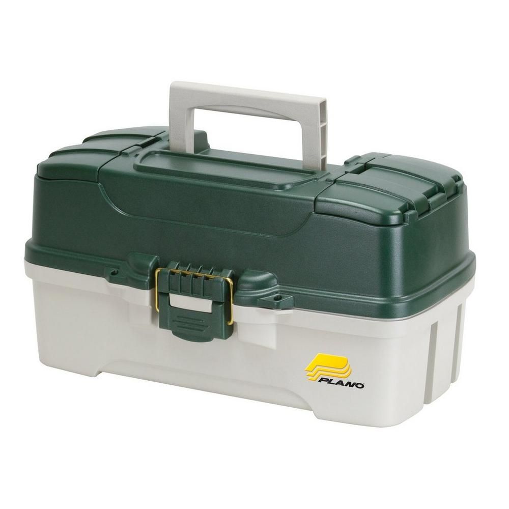 Plano Three Tray Tackle Box - Green and White