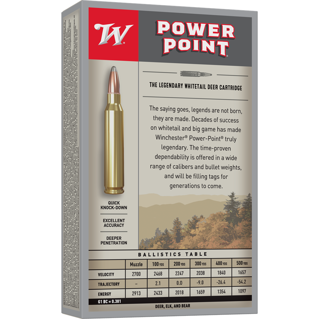 Winchester Super-X Rifle Ammo, 30-06 Springfield, 180 gr., Power-Point 20 rd.