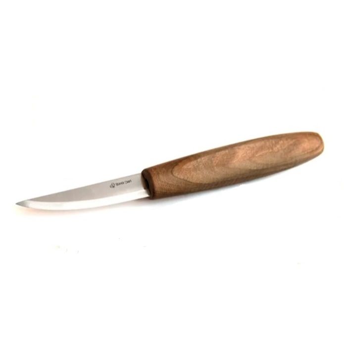 BeaverCraft Wood Carving Sloyd Knife with Walnut Handle